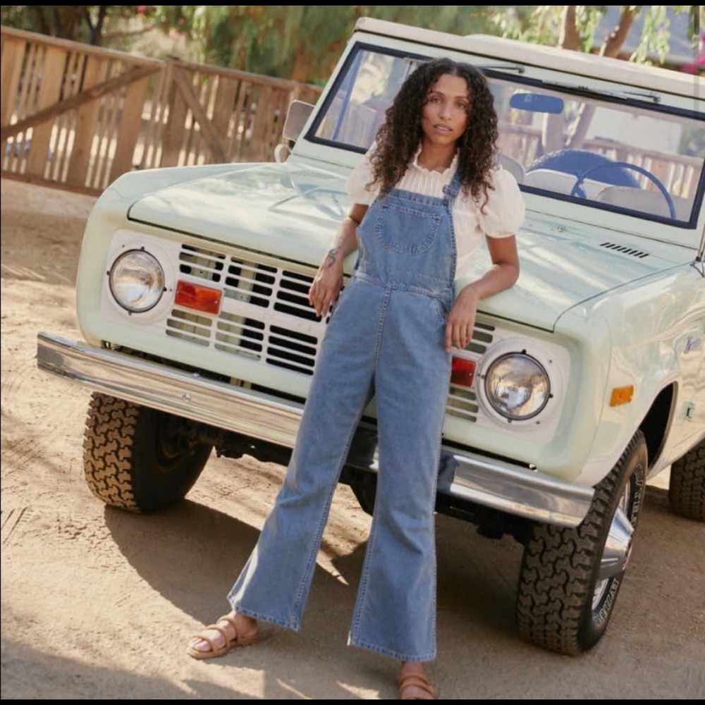 Christy Dawn The Billy Overall Moon Wash Denim